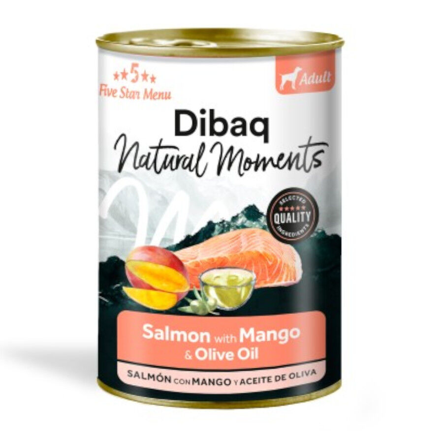 Dibaq Natural Moments Lata Salm&oacute;n con Mango para perro